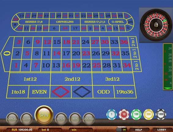 Европейская рулетка 1