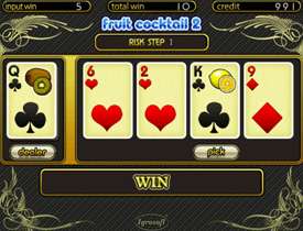 Риск игра в Fruit Cocktail 2