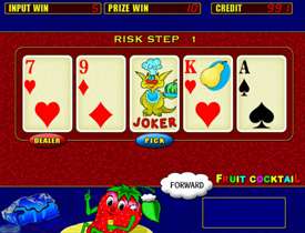 Риск игра в Fruit Cocktail