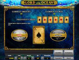 Игра на удвоение в Lord of the Ocean