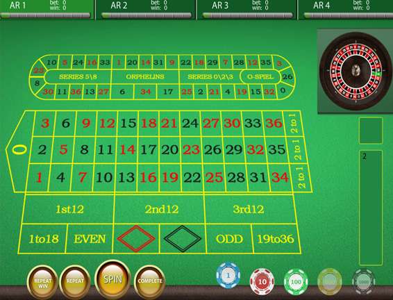 Рулетка на 4 столах 1